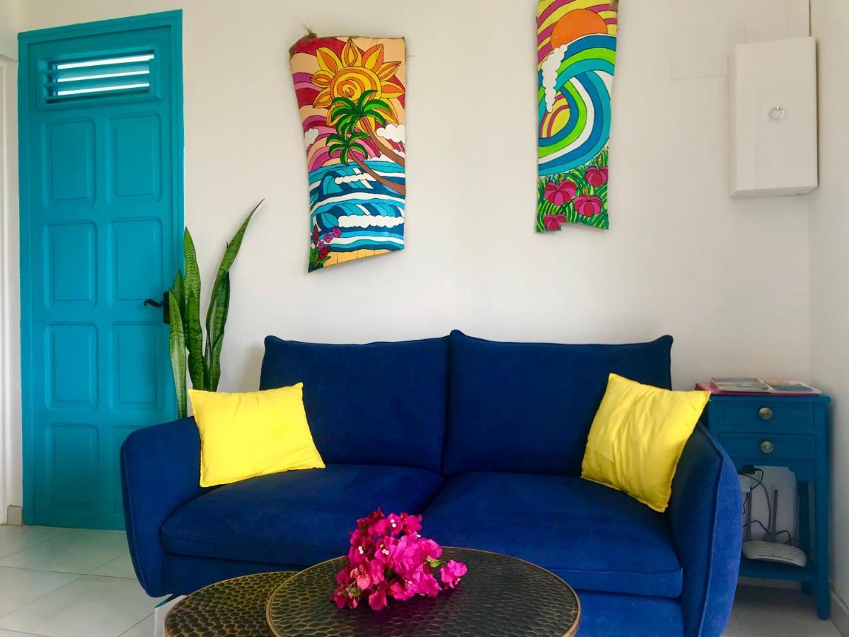Bel appartement privé, magnifique vue sur la mer des Caraibes et jardin clos, WiFi, à 2mn de la plage Sainte-Luce Extérieur photo