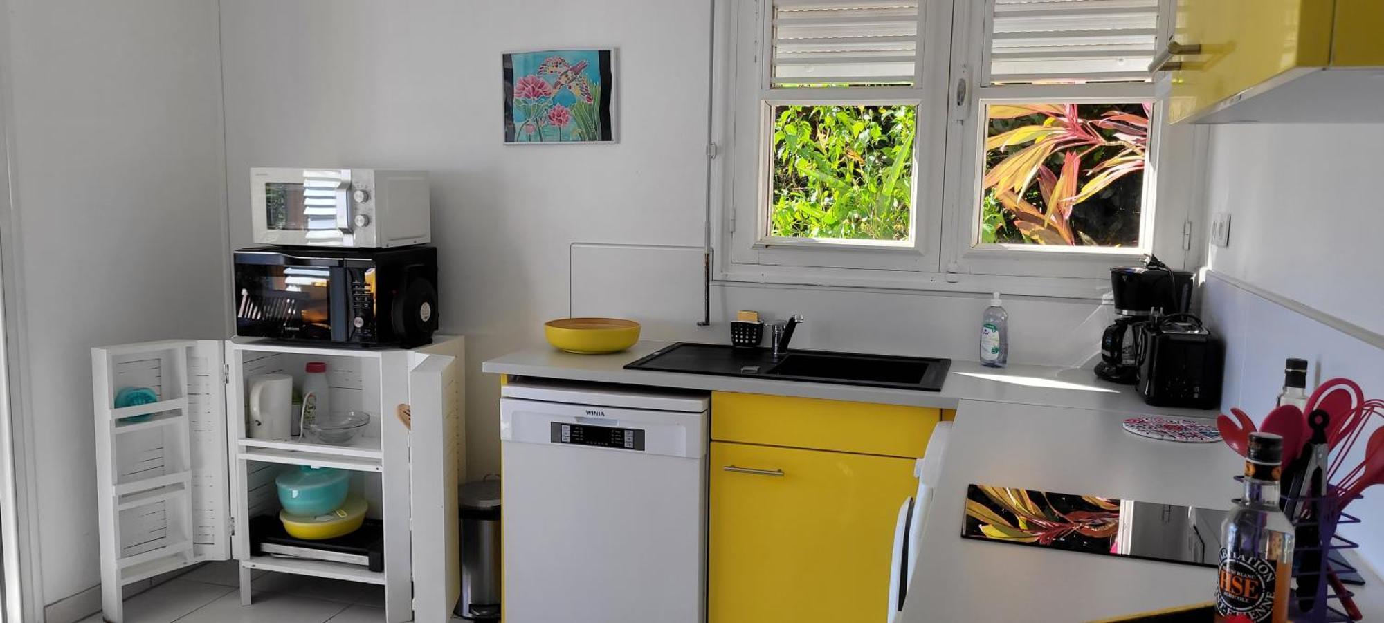 Bel appartement privé, magnifique vue sur la mer des Caraibes et jardin clos, WiFi, à 2mn de la plage Sainte-Luce Extérieur photo
